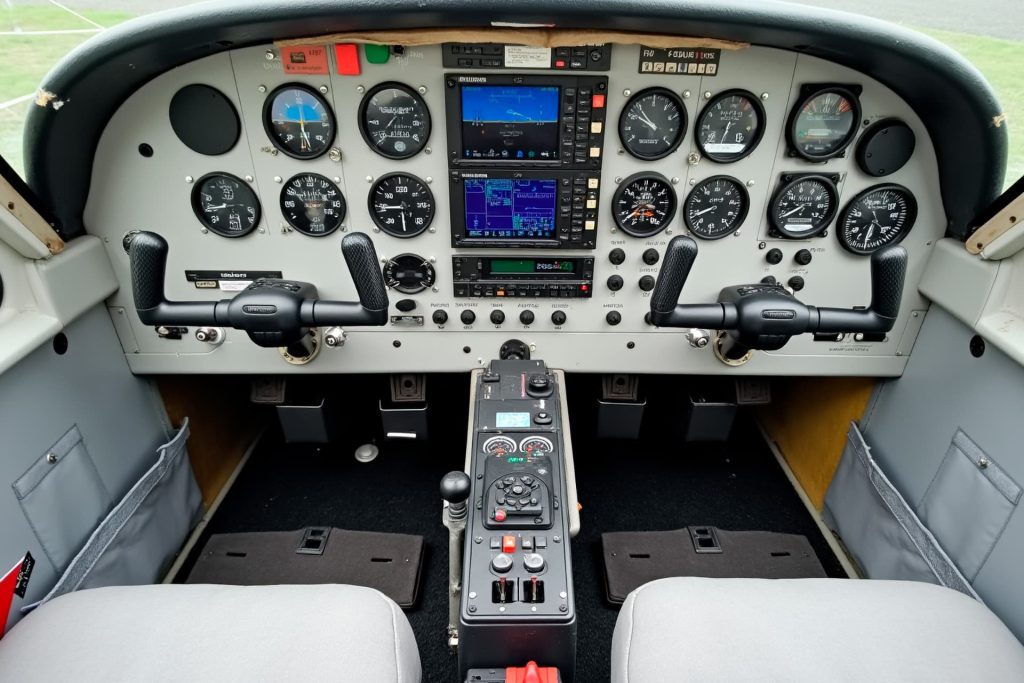 commandes de vol avion