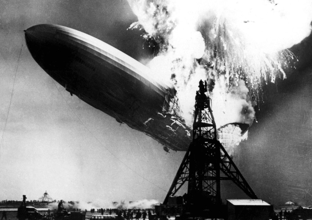 zeppelin Aérostats - Accident Lindenburg