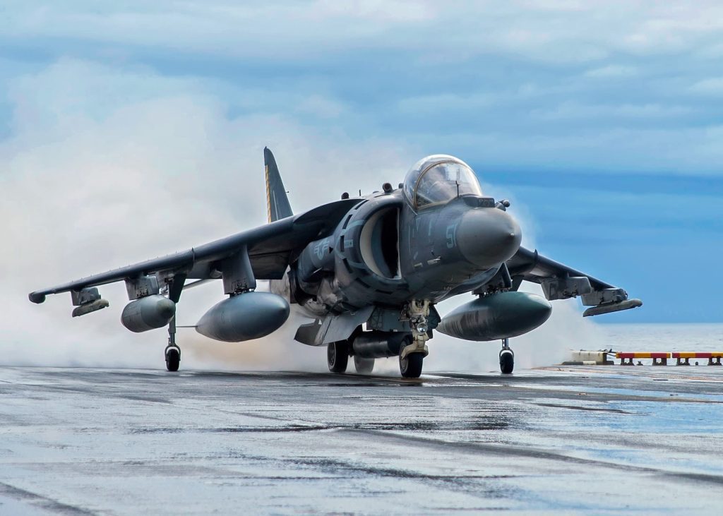 Harrier Monotrace train d'atterrissage